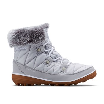 Columbia Heavenly Shorty Omni-Heat, Botas Grises Blancos Para Mujer | 654390-QAJ